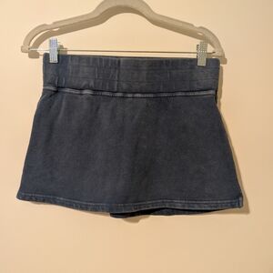 Casual Blue Mini Skort